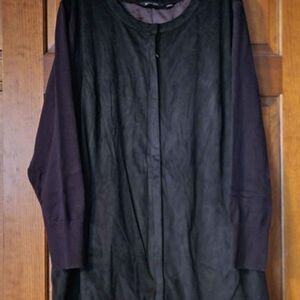 NWOT Women's Size 28W H by Halston black jacket